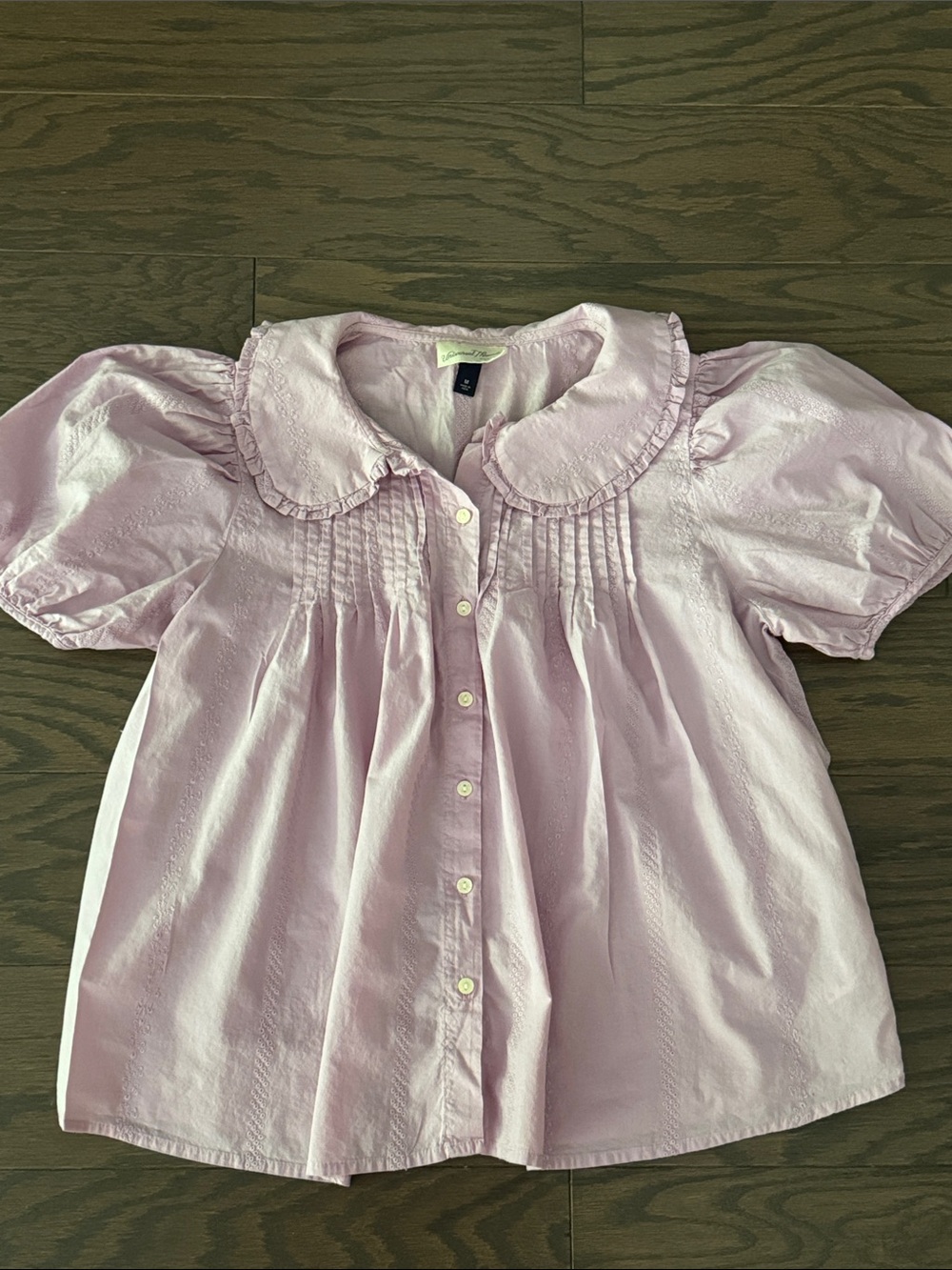Universal Thread Lavender Top with Peter Pan Collar